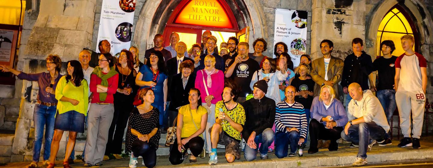 Volunteers at b-side festival