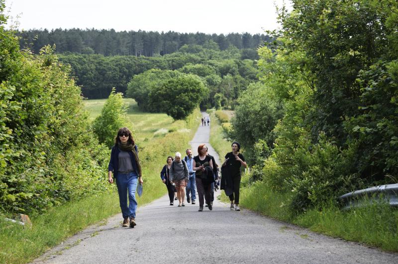 The Walking Reading Group on Care. Photos by Rosie Lonsdale.